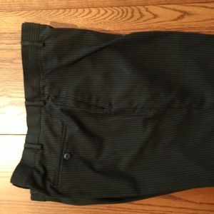 JF J. Ferrar Men's Black w/stripe Trousers 40Wx30L